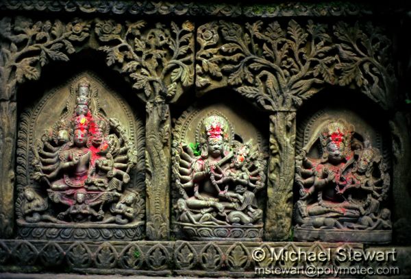 Statues, Patan Palace